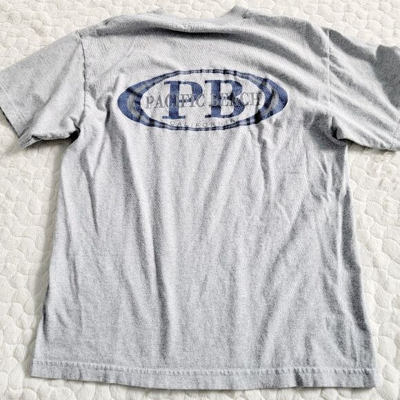 Vintage Y2K Pacific Beach California PB tee shirt t-shirt top medium - Picture 1 of 7